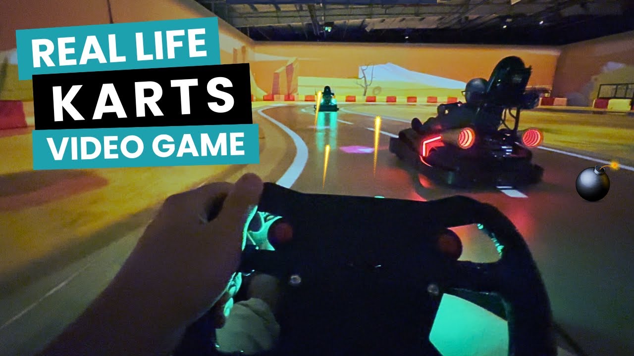 Chaos Karts in Dubai - REAL LIFE karts videogame augmented reality in POV