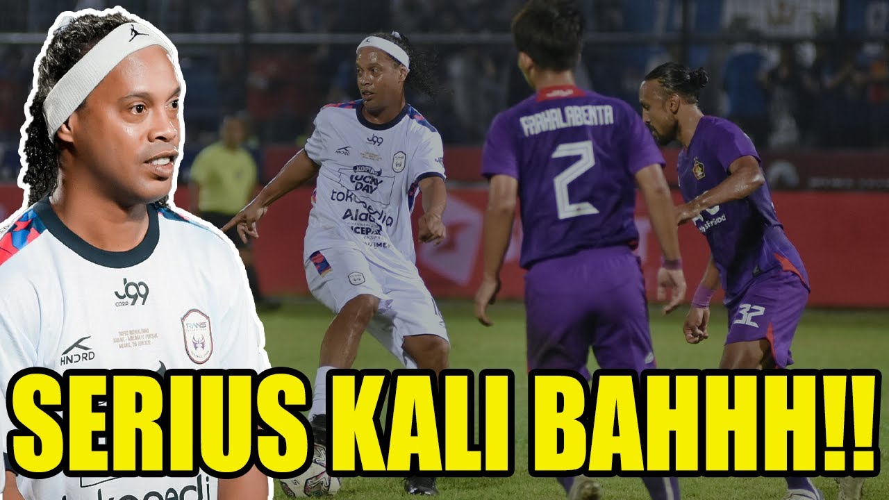 RONALDINHO KE INDONESIA, PENONTON KECEWA MAIN FUN FOOTBALL YANG SAMA SEKALI GA FUN WKWKWK