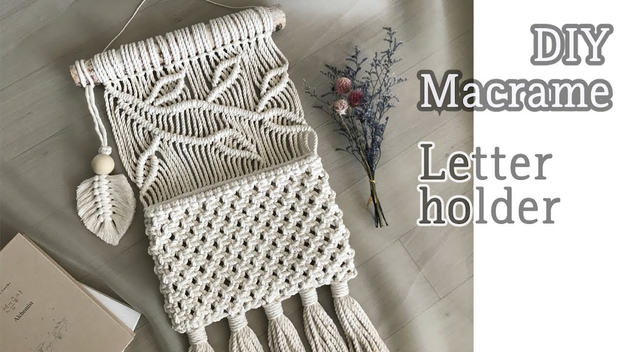 [Eng sub] DIY Macrame letter holder / 마크라메 레터홀더