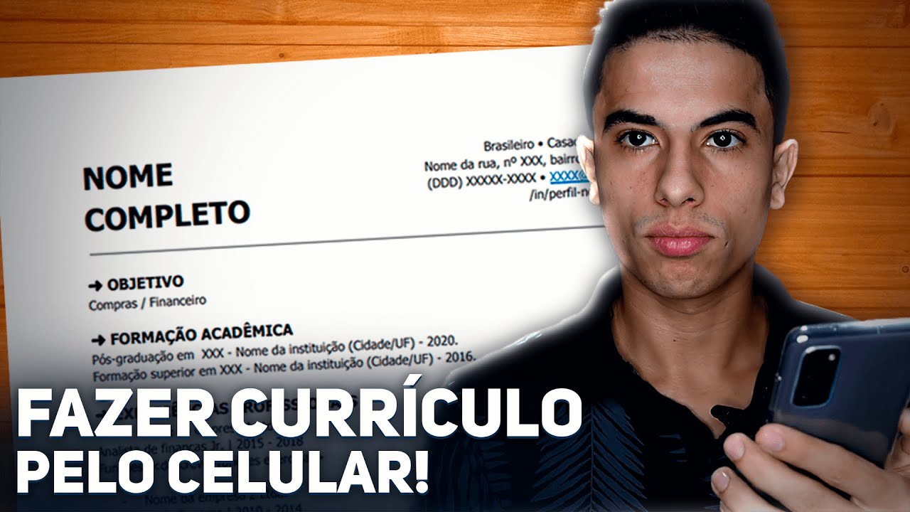 Como FAZER CURRICULO PELO CELULAR com Google Docs!