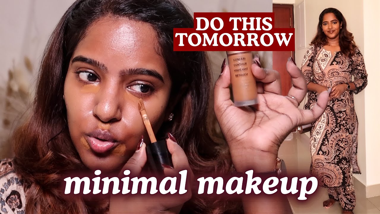 Morning Stress Illama Ready Aaga My Minimalist Capsule Makeup Routine🤯