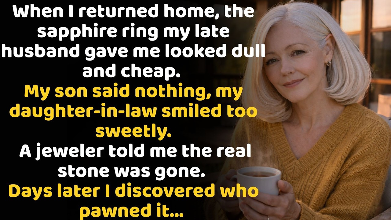 For My 60th, My Late Husband Gave Me A Sapphire Ring — My Son And His Wife Took It…