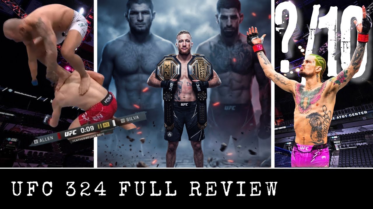 UFC 324 FULL REVIEW! Justin 2x Champ, Suga Sean is Back and Silva riding a surf board?!