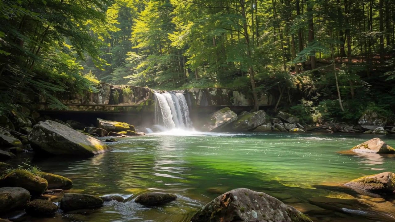 Calming Piano & Water Sounds 🌳 Relaxation for Sleep, Healing & Inner Peace,sleep Meditation 2