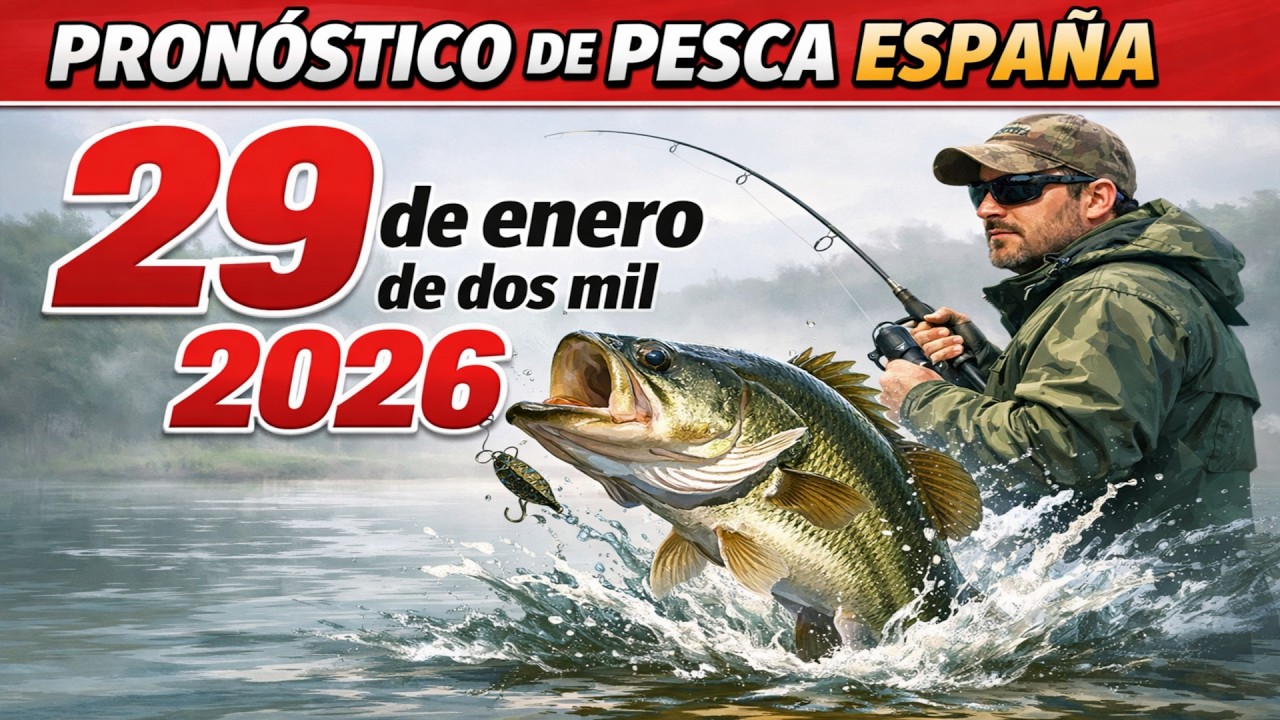 PRONÓSTICO DE PESCA en España para el 29 de enero de 2026 ¡BARRÓS TODO Y A PESCAR!