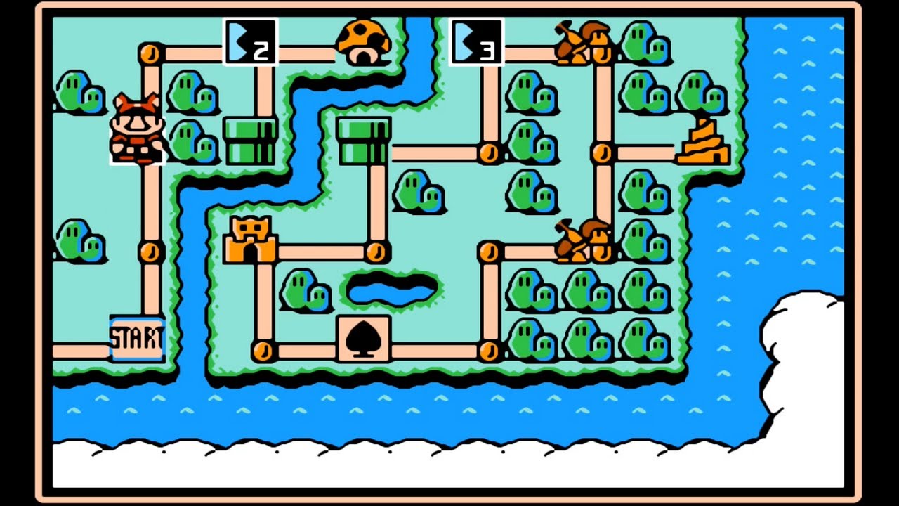 Super Mario Bros 3 (NES) (5|8) / World 5: Sky Land [4:3/FHD@60]