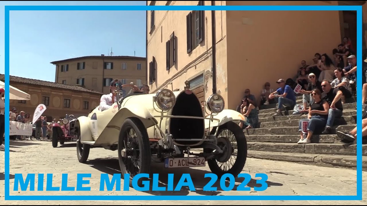 Mille Miglia 2023: passaggio a San Miniato