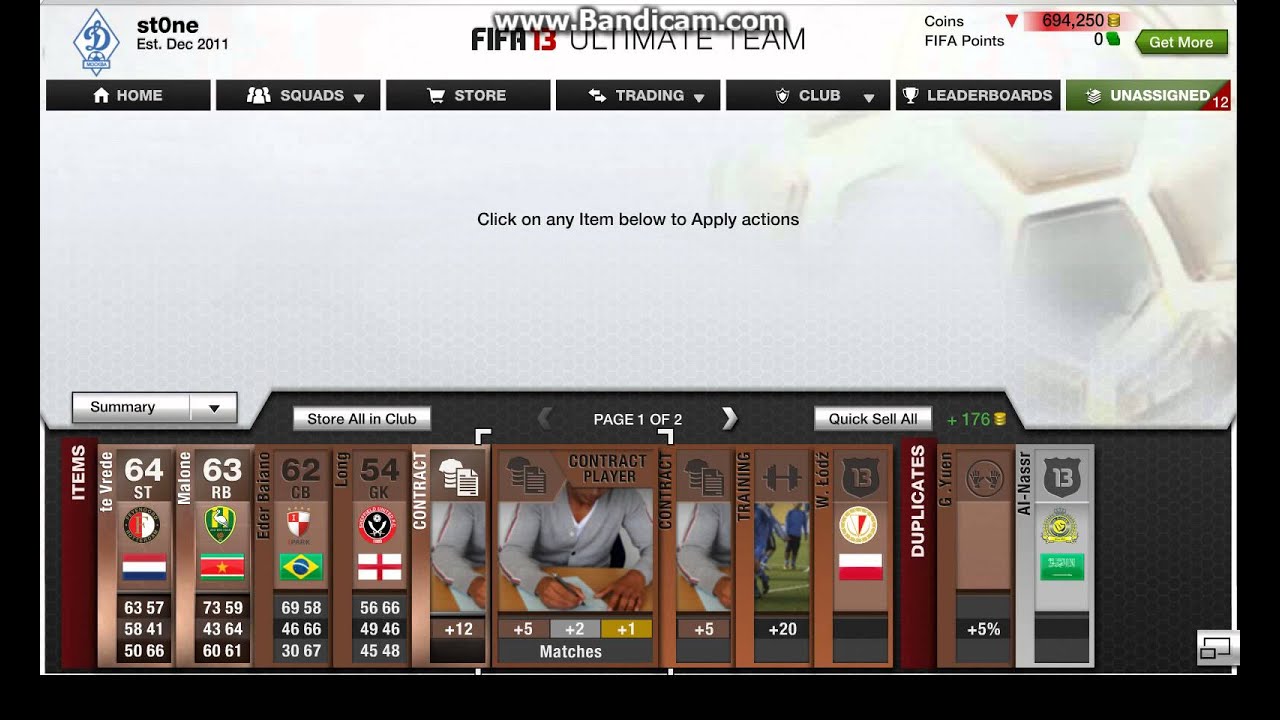 fifa 13 ultimate team Открываем паки и смотрим открытое (: [32]