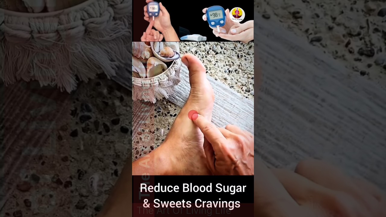 Blood sugar and sweets cravings then do this acupressure massage on leg for 2 to 3 minutes daily