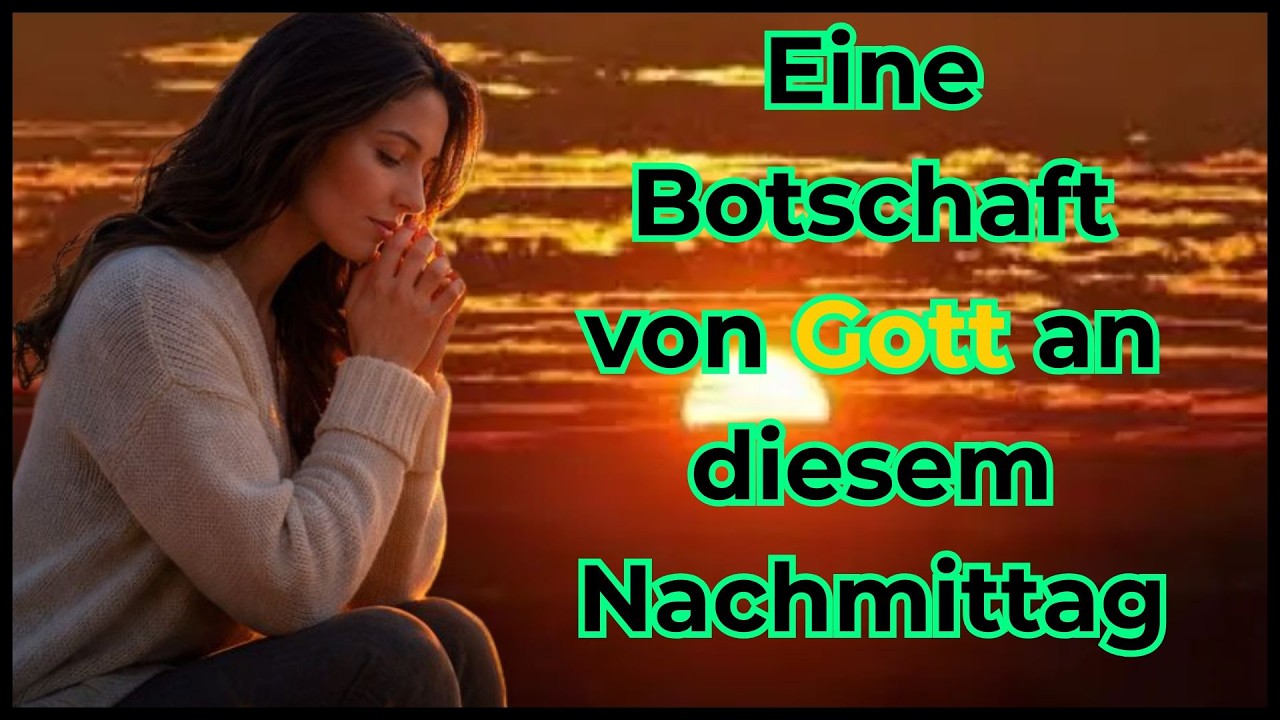 ✅ hat ein Wort für dich an diesem Nachmittag Botschaft Gottes Jetzt!