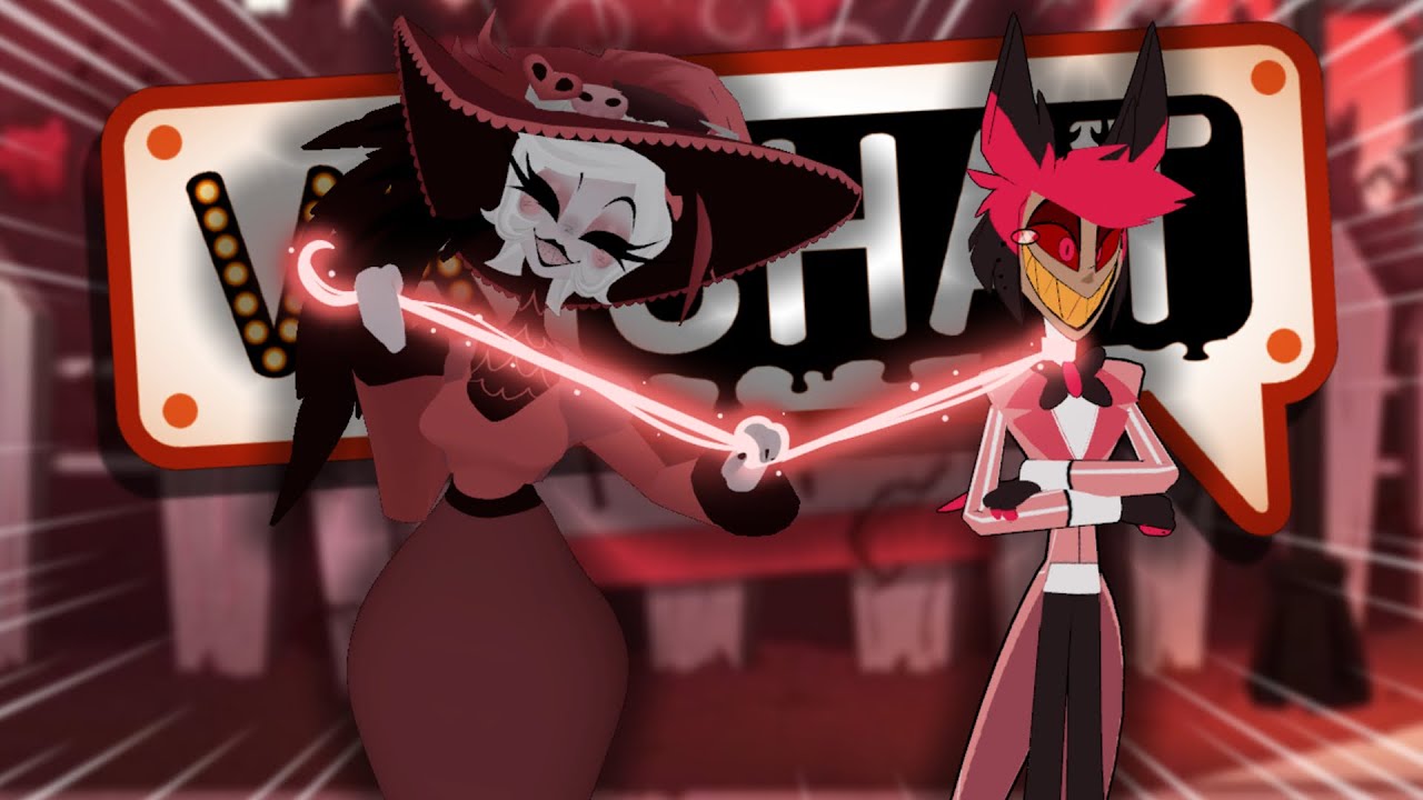 ALASTOR GET HUNTED BY ROSIE IN VRCHAT! | Hazbin Hotel - Funny moments -