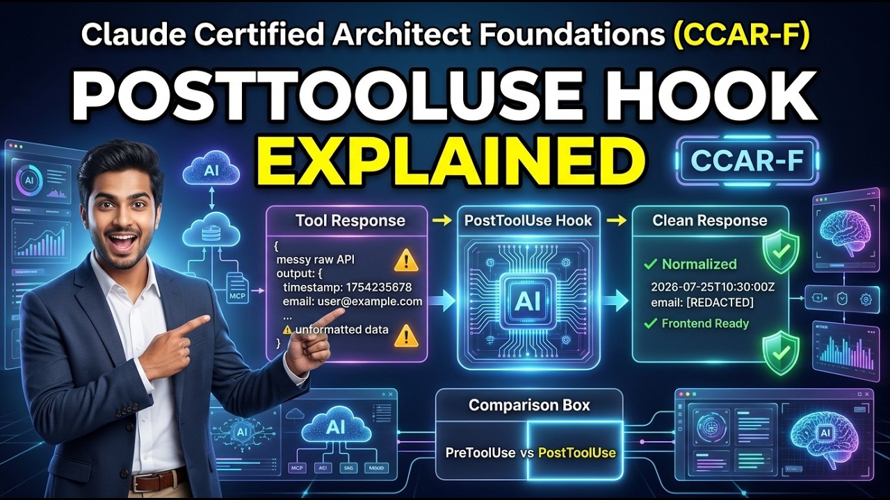 Hooks क्या हैं? PostToolUse से Data Normalize करो | CCAR-F Exam Prep