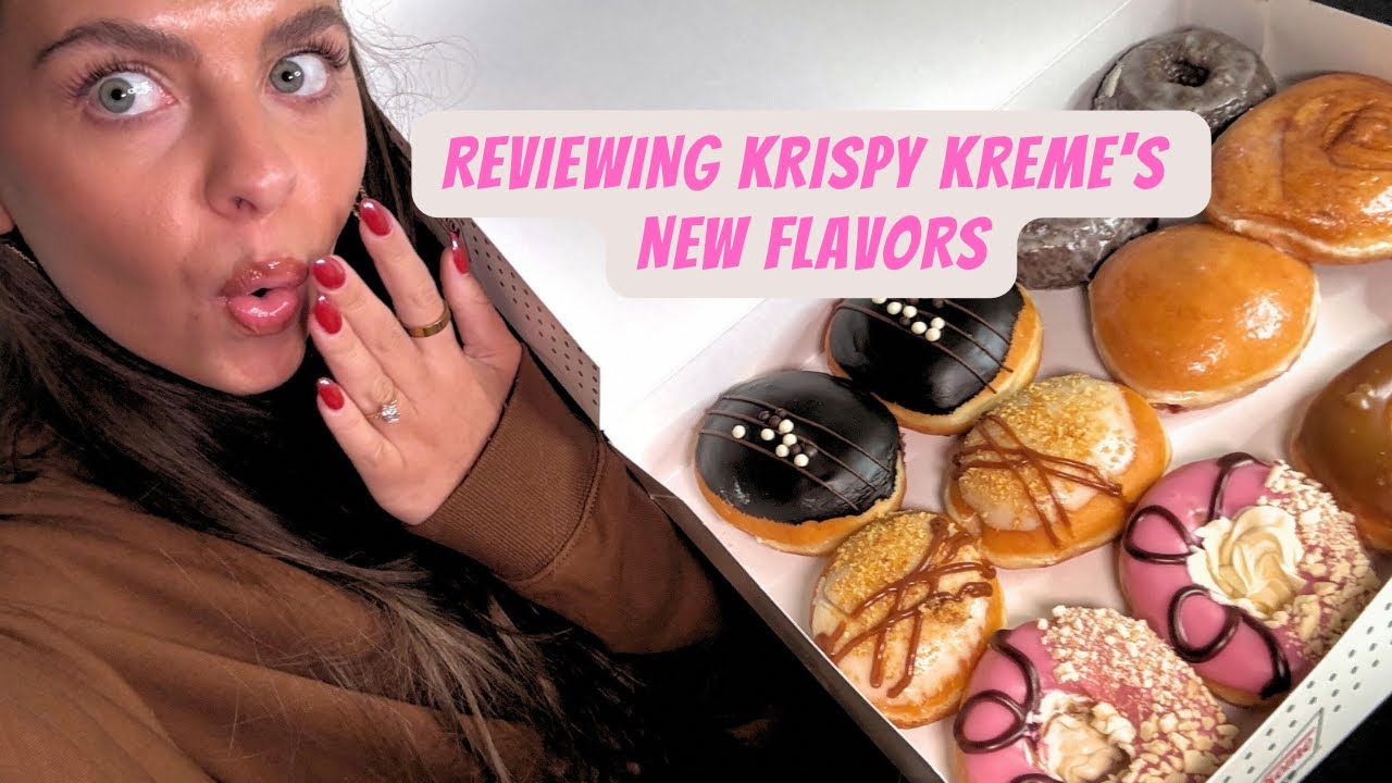 NEW FLAVORS AT KRISPY KREME?! 🍩 Let&rsquo;s do a review!