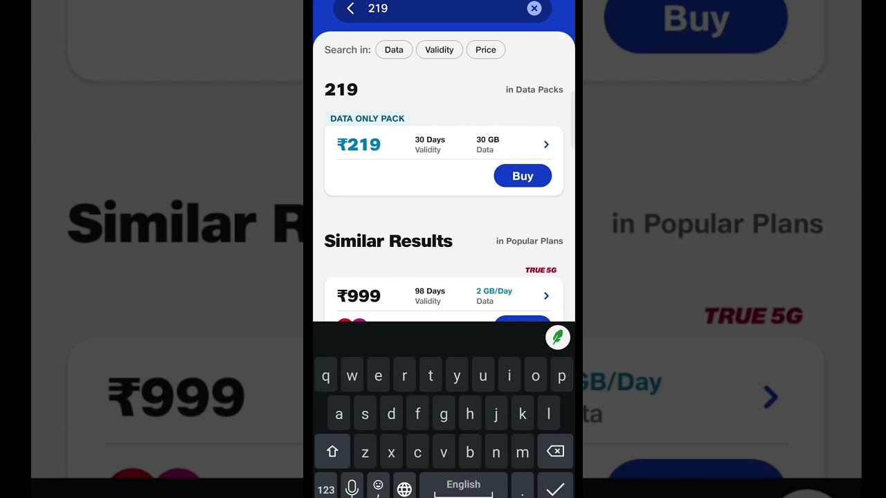 Jio ₹219 Recharge Plan All Details 🔥 | Jio Only Data Plan ₹219 No Calling #shorts.