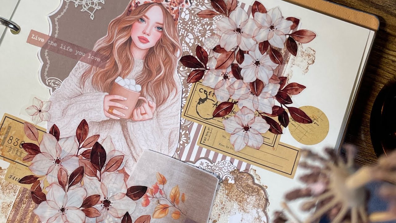 ASMR | Creative Art Journaling | Collage Completed | コラージュまとめ