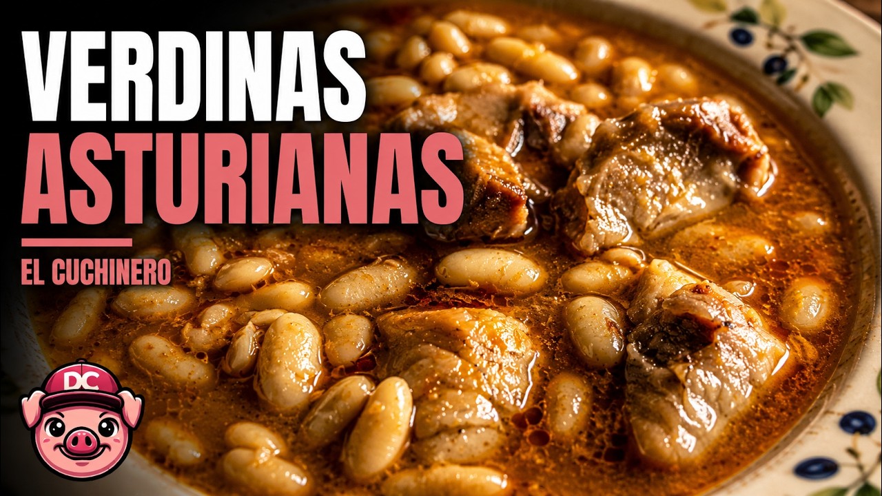 Fabes Verdinas con Langostinos y Pixin ¡Receta Asturiana! 💙