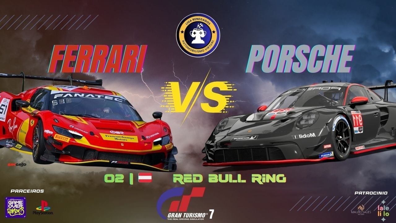 GT7 CAMPEONATO FERRARI VS PORSCHE - 2ª ETAPA CIRCUTO RED BULL RING #granturismo7