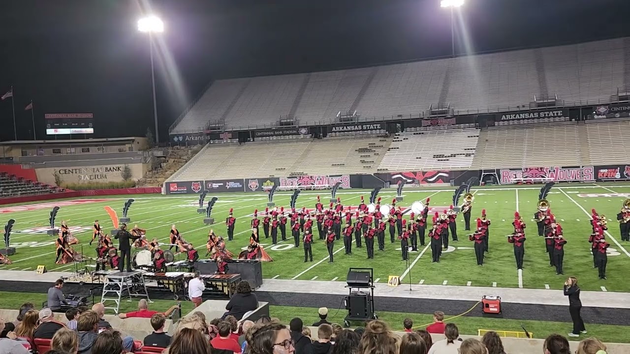 Brookland Bearcats performing at A State October 2022.