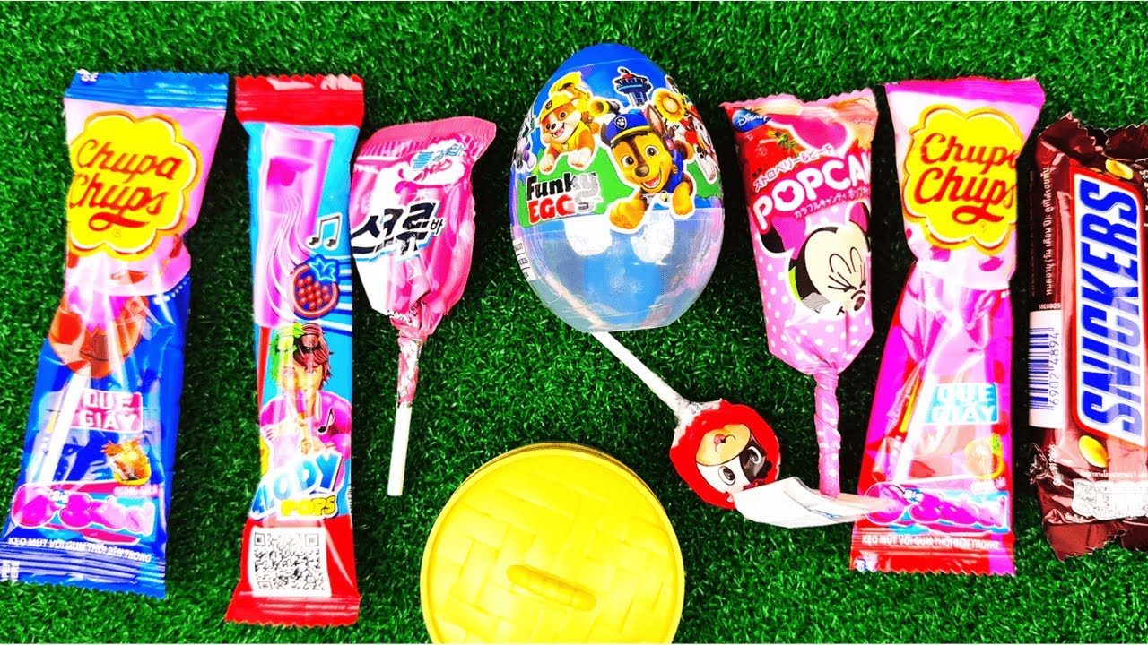 ASMR Most Popular Candies 🍭 Rainbow Lollipops & Chocolate Candy Unwrapping
