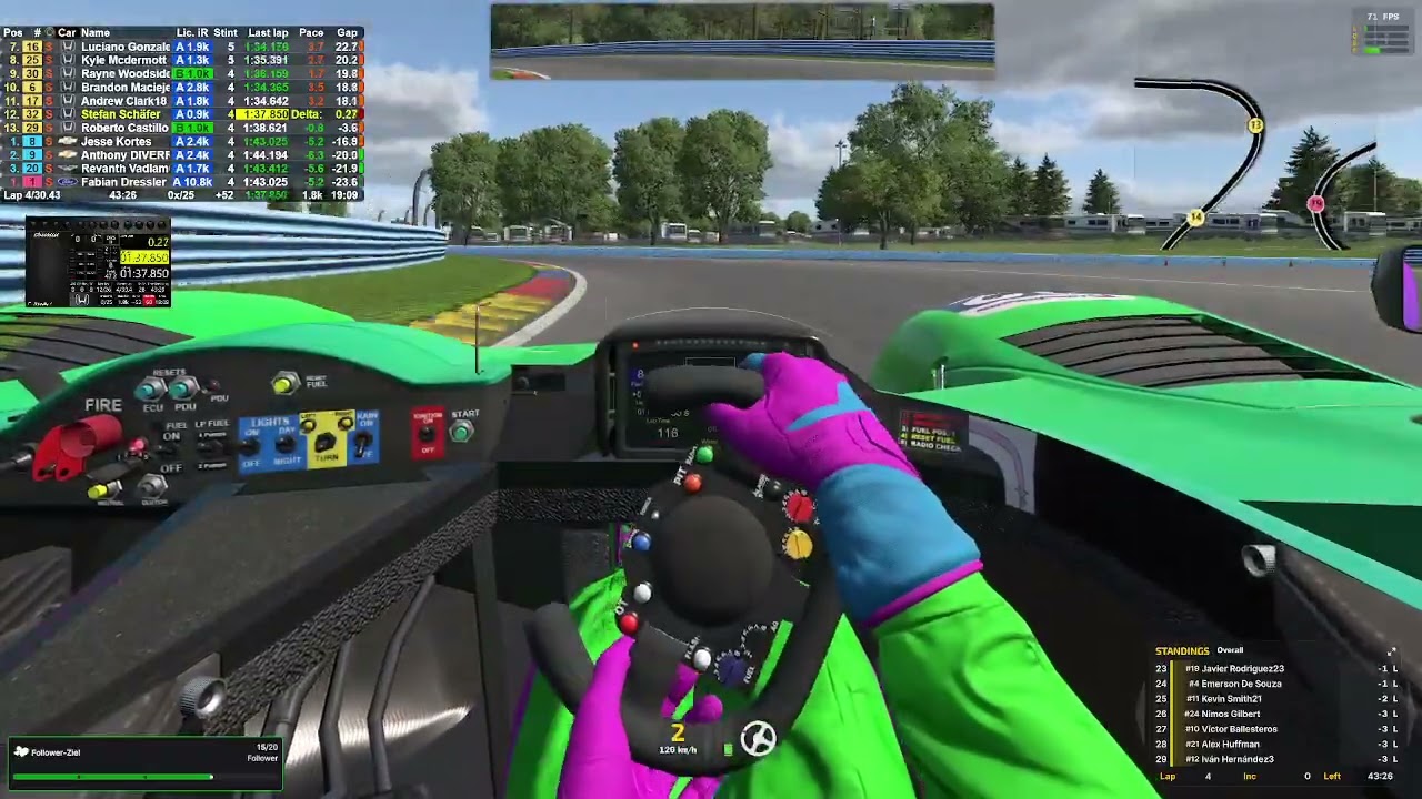iracing 2026 S1 Week11 HPD @ Watkins Glen 50min Rennen