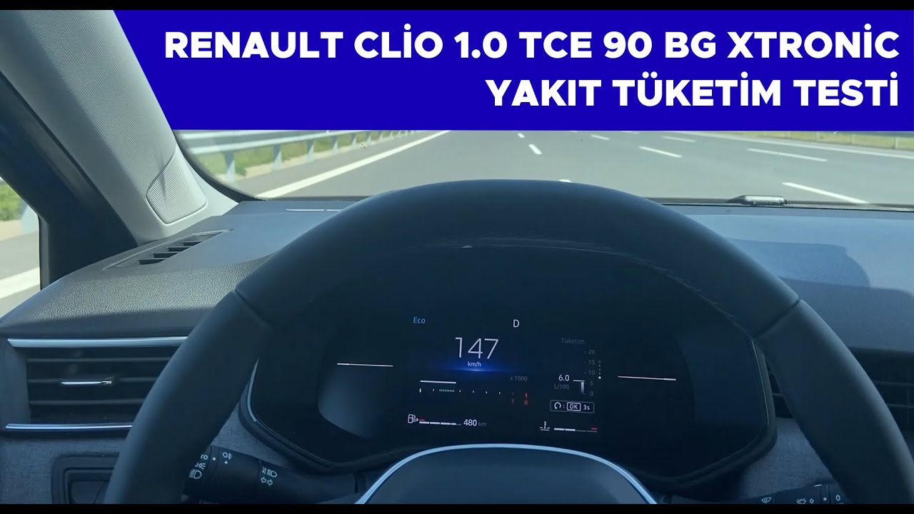 Renault Clio 1.0 TCE 90 Hp X-Tronic Yakıt Tüketim Testi