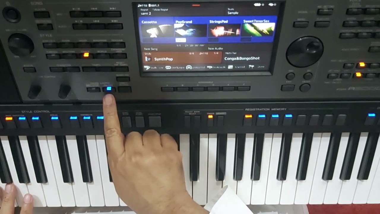 طريقة استخدام PSR A 5000 CHORD LOOPER