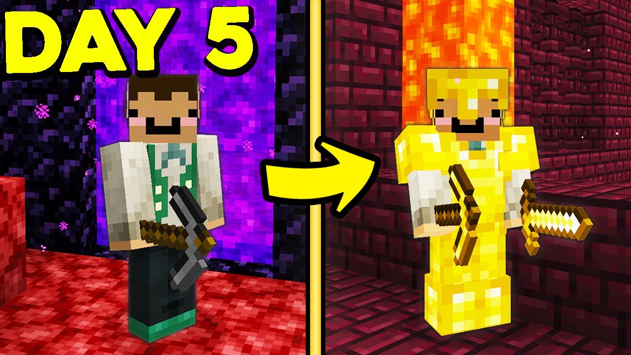 I tried surviving in the nether with NO ITEMS in hardcore minecraft.. (#5)