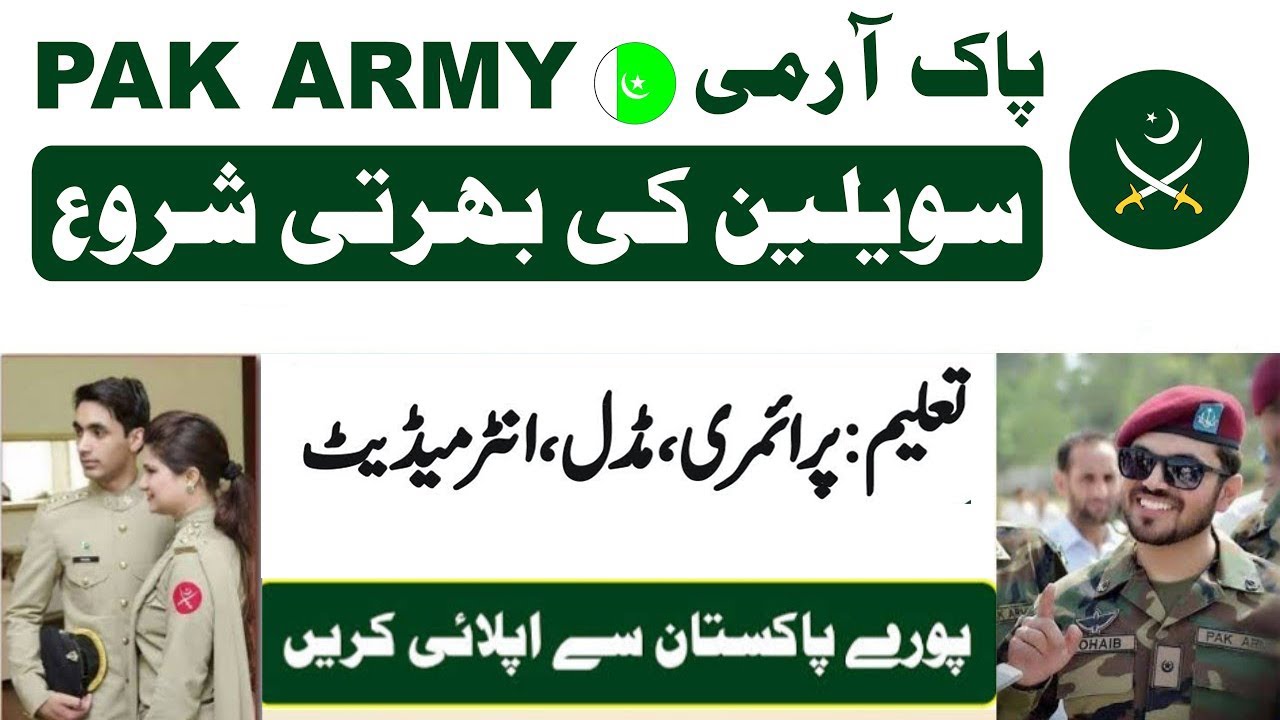 New PAK Army civilian jobs 2023
