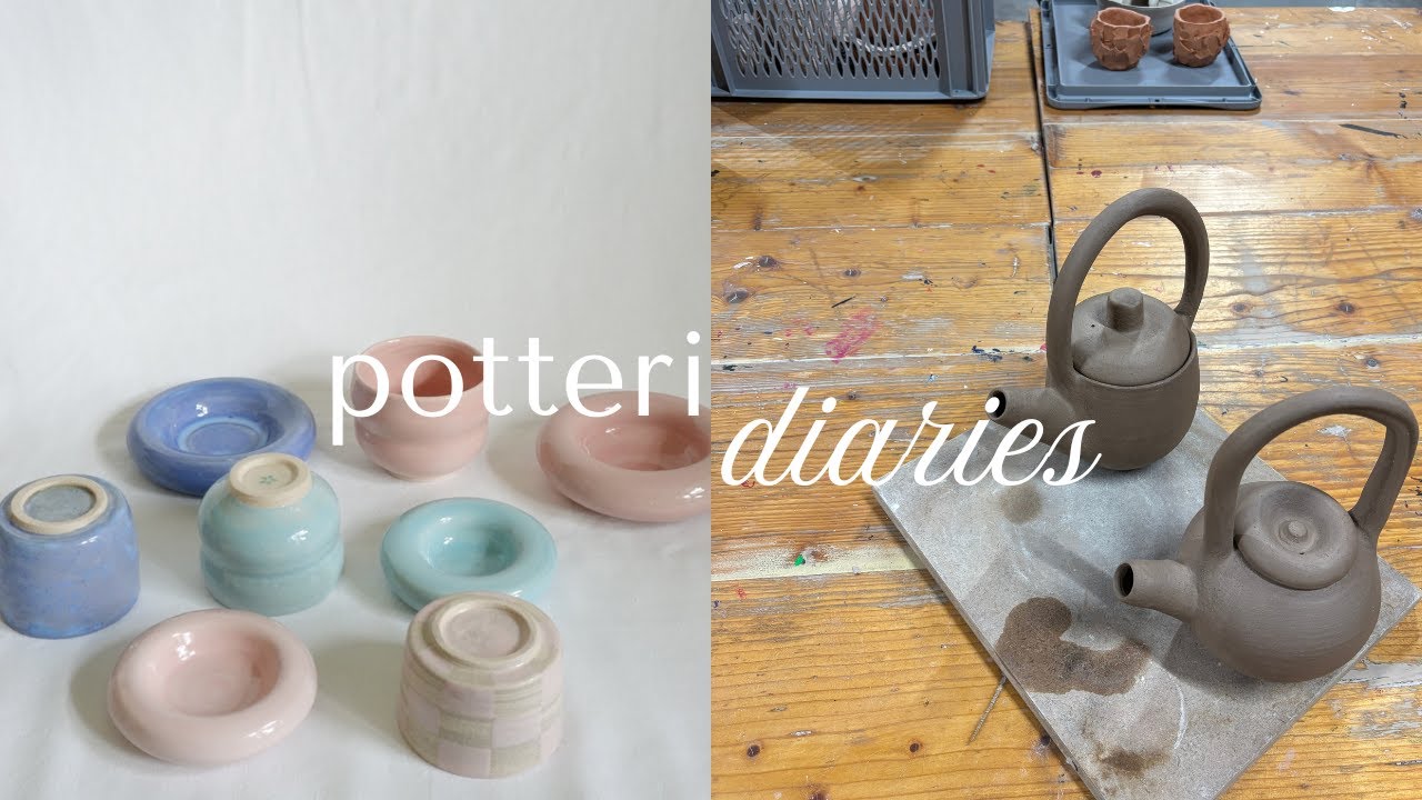 potteri diaries| my first matcha party, teapot making & studio vlog🍵✨