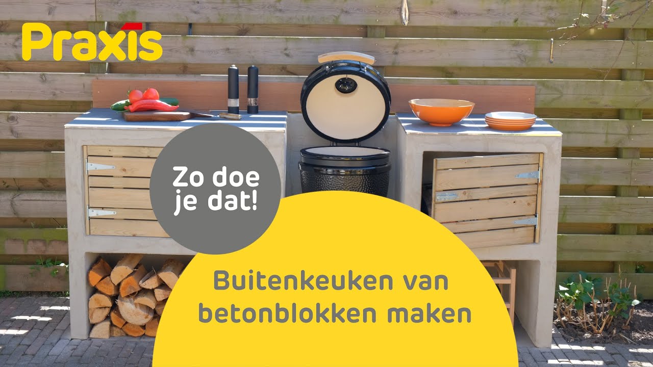 Buitenkeuken van betonblokken maken | Praxis