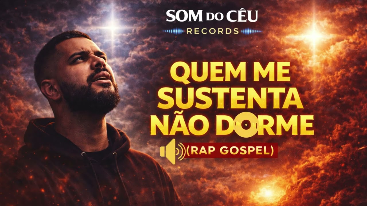 QUEM ME SUSTENTA NÃO DORME 🙏🔥  Rap Gospel Motivacional 2025