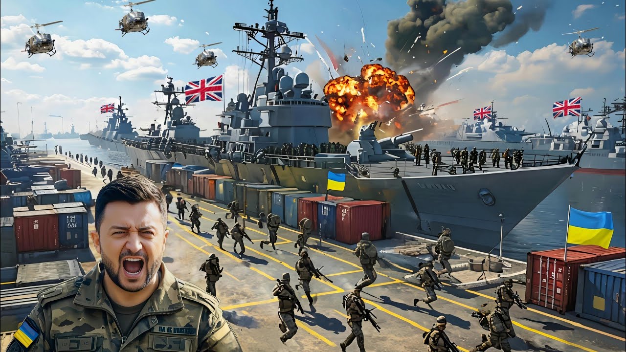 Сегодня, 31 января! 15 британских военных кораблей, прибывших в Украину, были жестоко уничтожены Рос