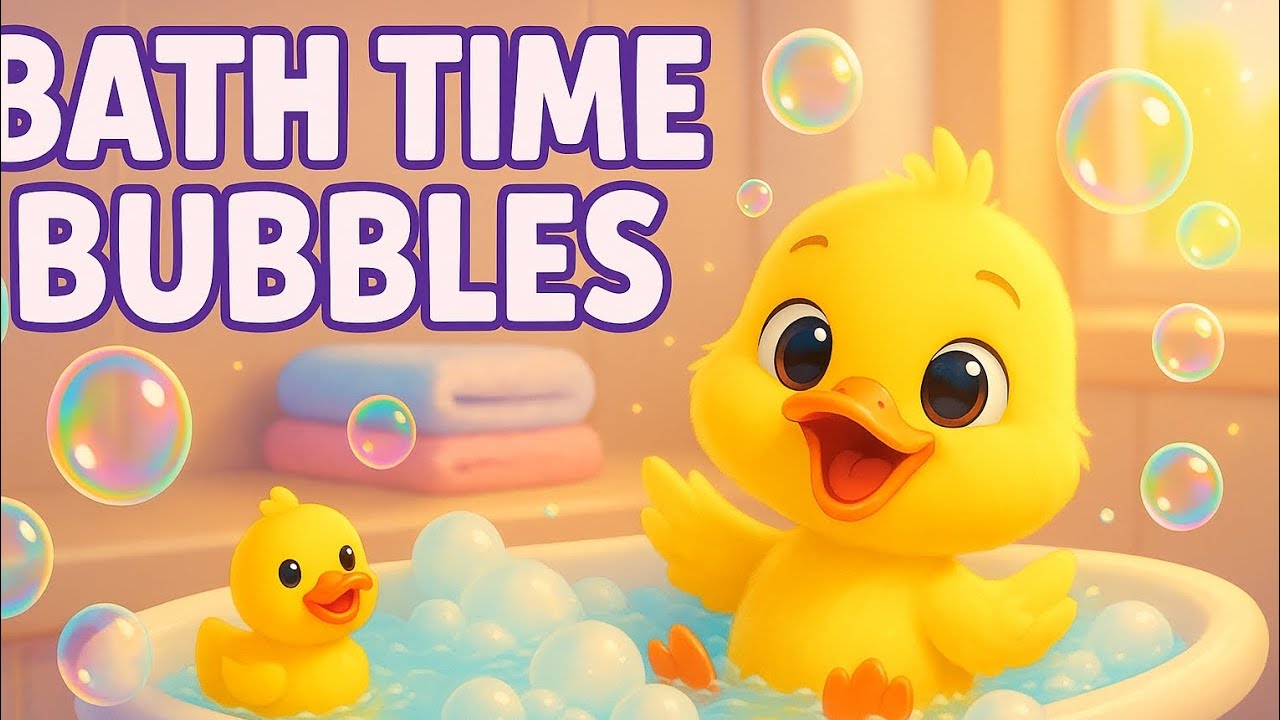 BUBBLE BATH FUN! 🫧 Cute Duckling Splash Song for Kids