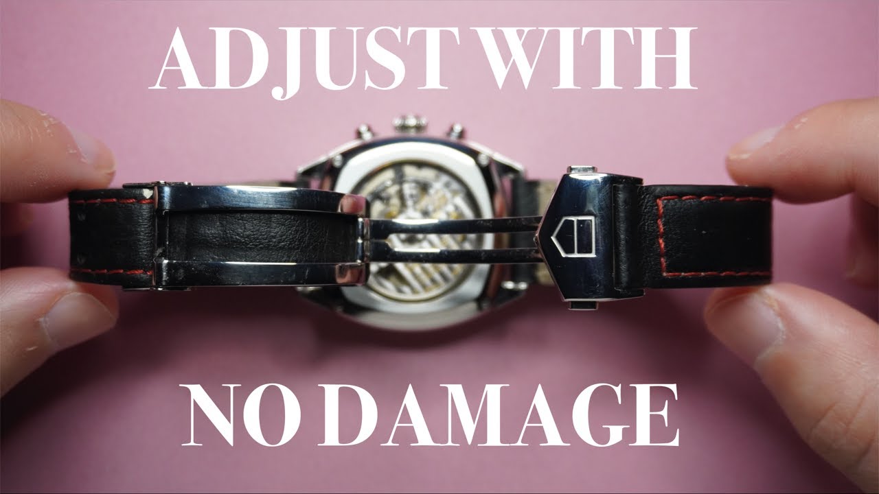 How to adjust a Tag Heuer fold-over clasp (Tutorial)