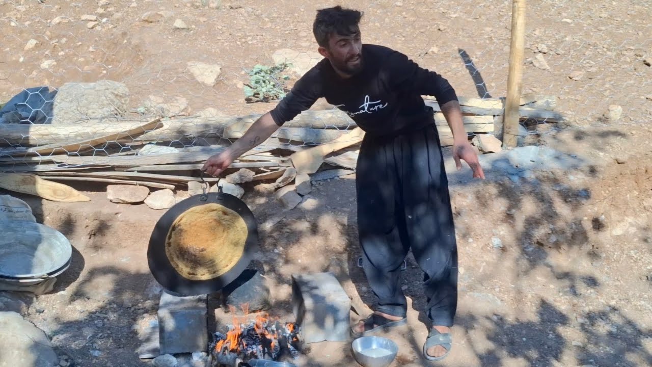 A local meal over a fire | Simple life in the mountains