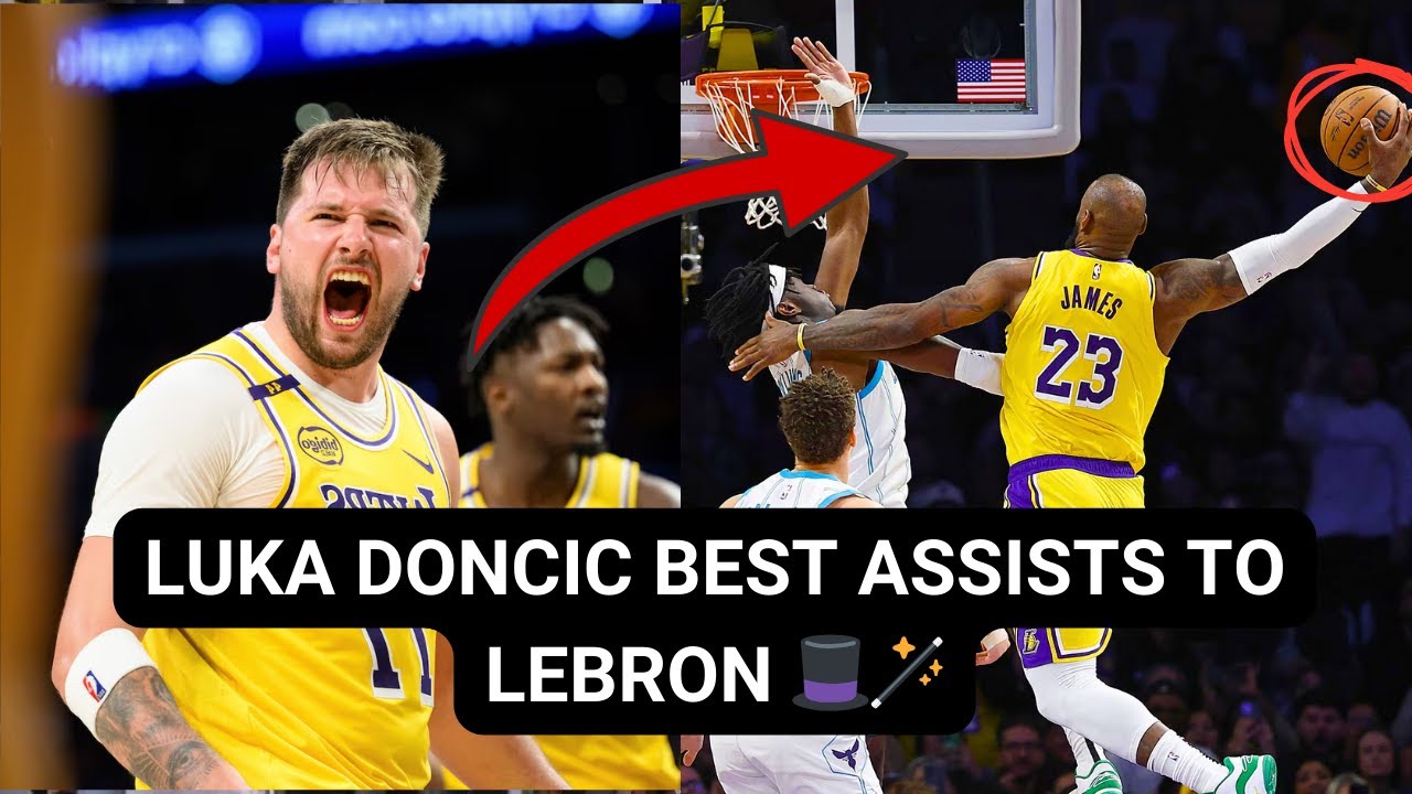 Luka Doncic BEST Assists to LeBron James!