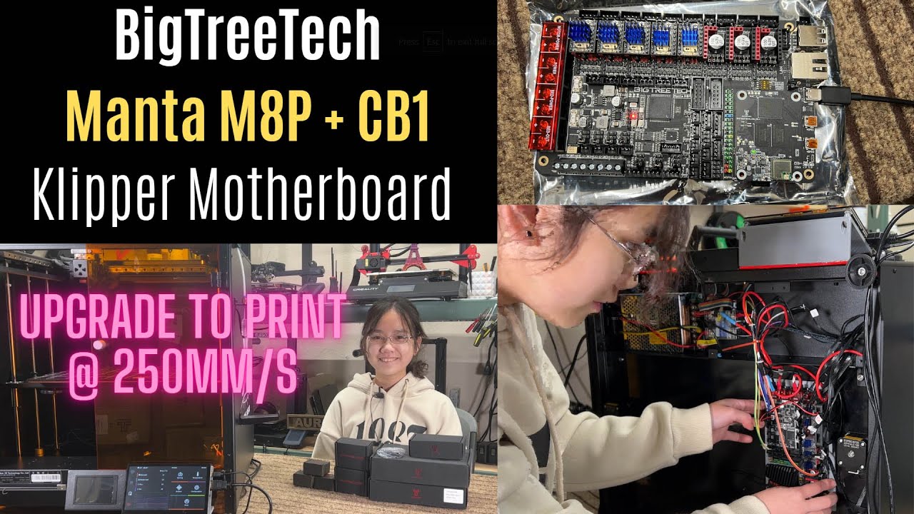BigTreeTech Manta M8P motherboard + CB1 Raspberry PI replacement board upgrade w/ Klipper firmware