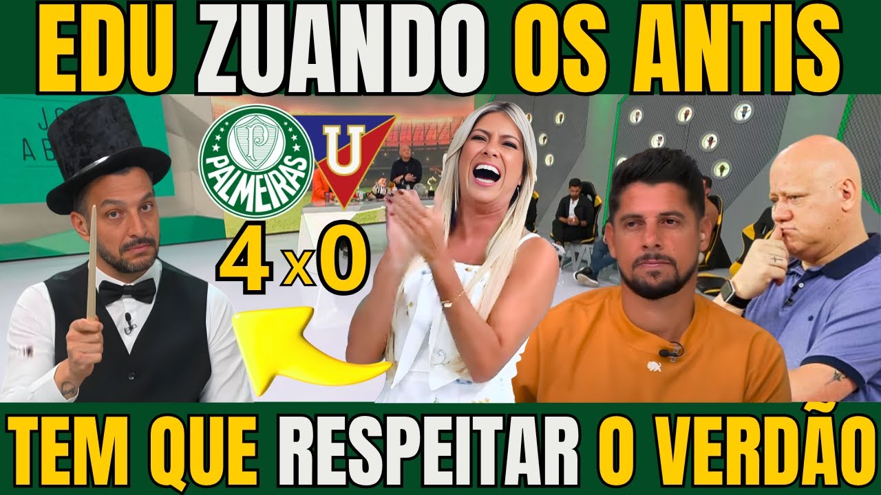 JOGO ABERTO! EDU CALOU A BOCA DOS ANTIS COM A VIRADA HISTORICA DO VERD&Atilde;O / NOTICIAS DO PALMEIRAS
