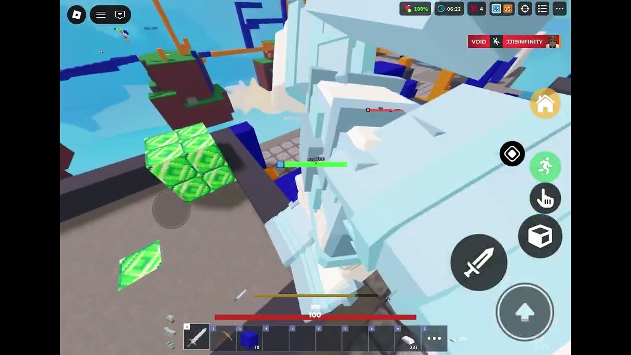 玩了一點床戰#roblox 