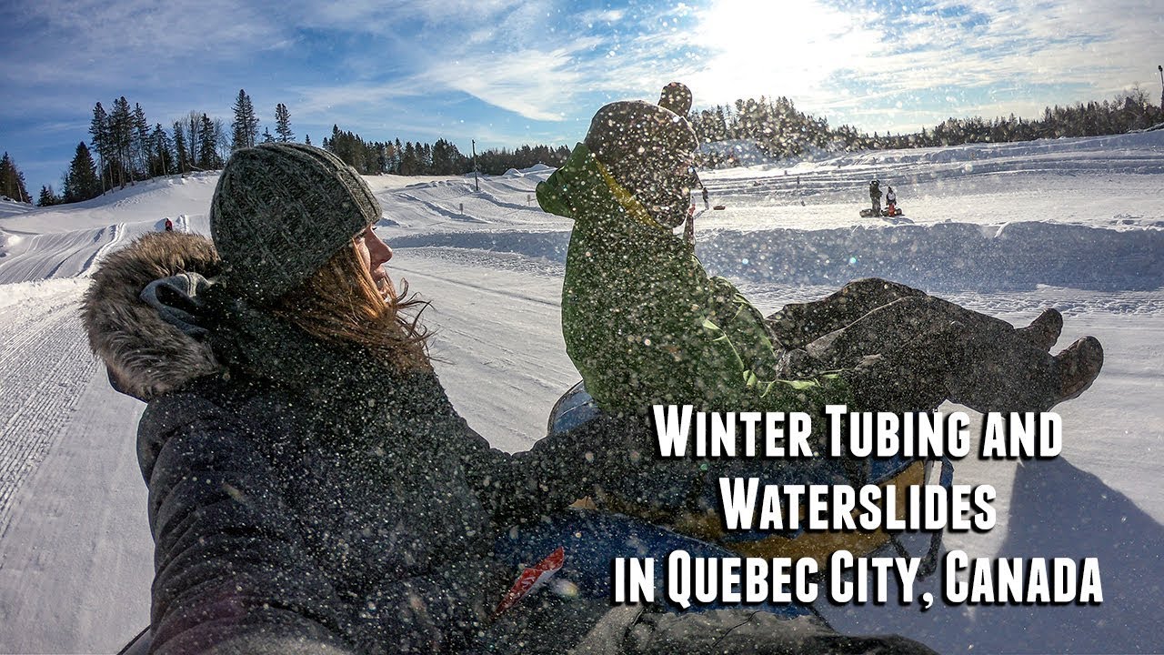Winter Tubing and Waterslides  in Quebec City, Canada