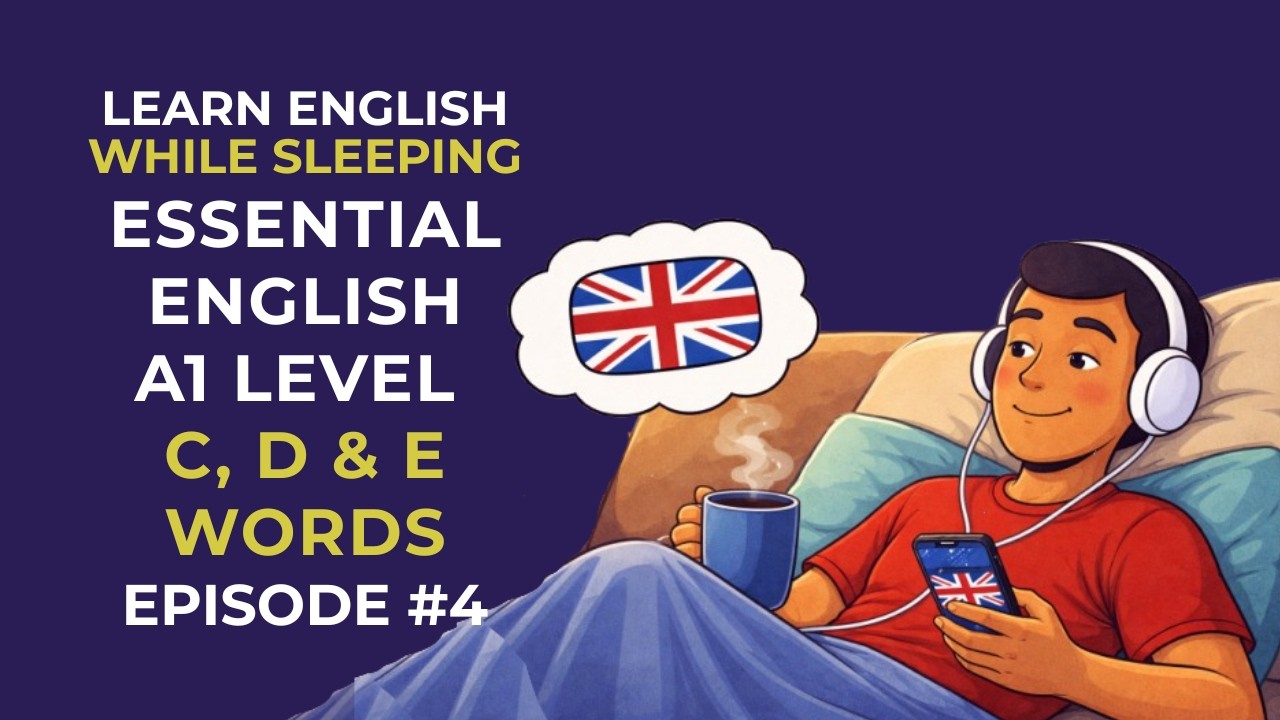 Learn English A1 Level Beginner Words 😴 | Listen and Learn While Sleeping | Episode 4