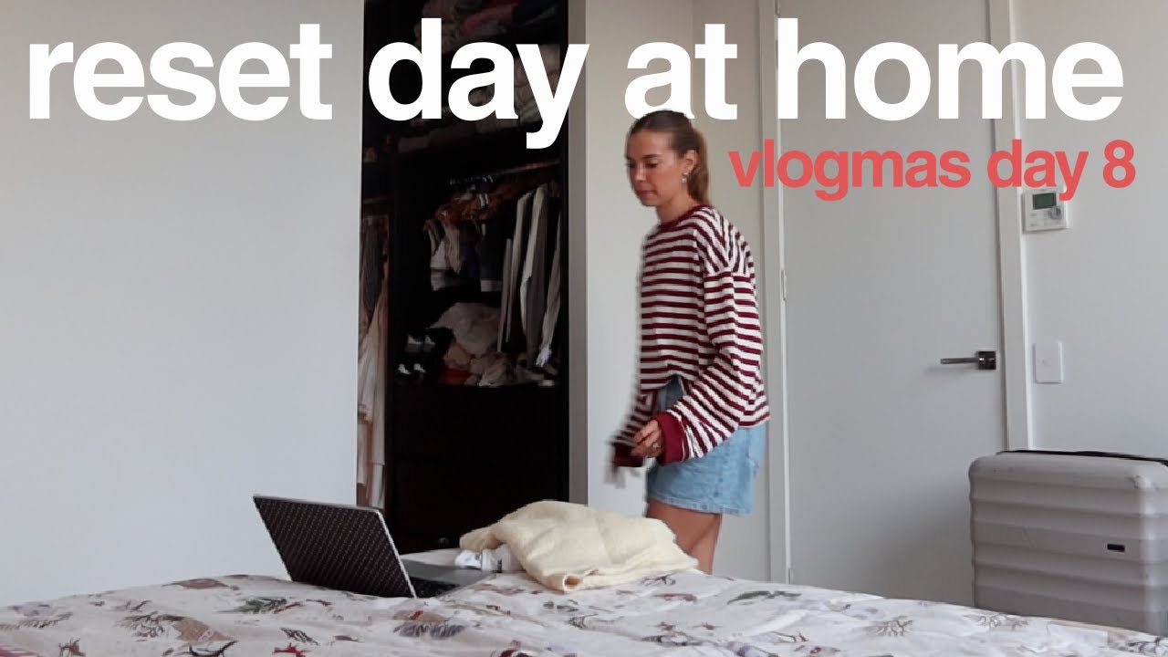 let's reset together! gym, groceries, unpacking - vlogmas day 8