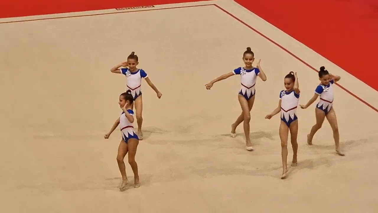 campeonato nacional rítmica 2024 club gimnástica Sant Cugat benjamín base