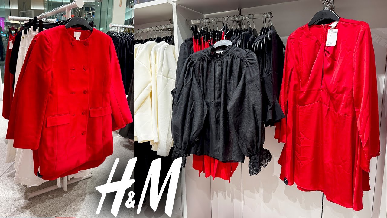 ❤️ H&M NEW WINTER 2025-2026 COLLECTION ✨ RED ELEGANT WOMEN&rsquo;S FASHION ARRIVALS 🥰