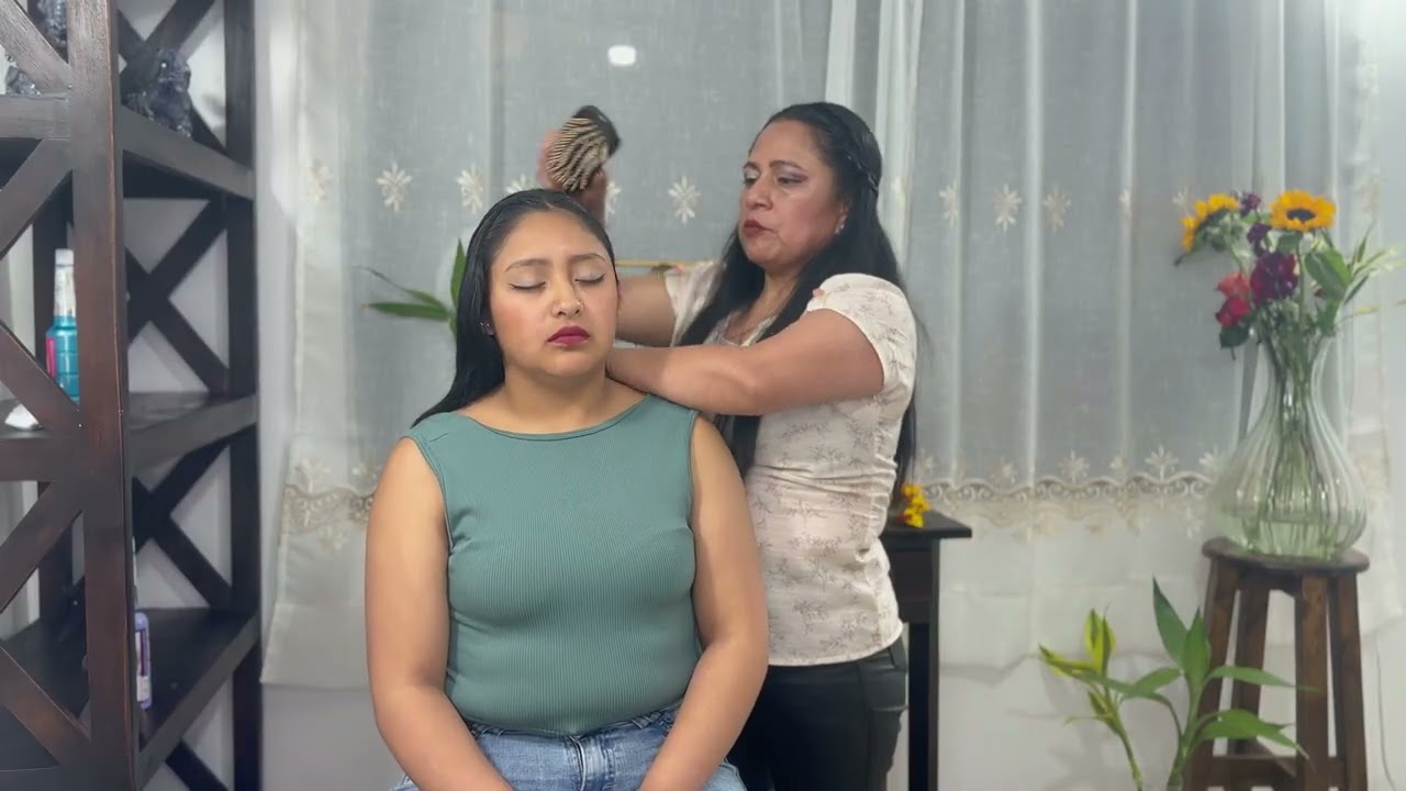 MARTHA ♥ PANGOL & JOHANNA ASMR TOTAL RELAXATION MASSAGE SESSION HAIR CRACKING WITH CANDLE & ROLLERS