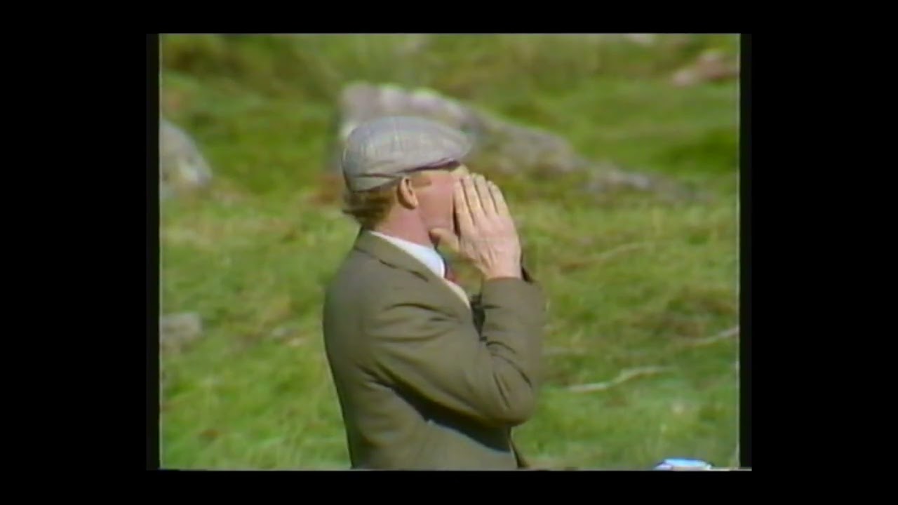 Martin O'Neill with Risp (Ireland) One Man and His Dog - Singles Final 1979 Run 1 of  2