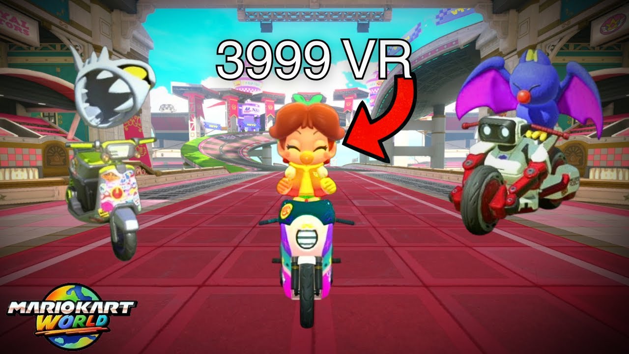 Reaching 4000 VR in Mario Kart World