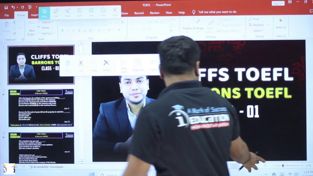 TOEFL Free Course | Class: 01 | Instructor: Mohsin Patwary | 02/03/2025