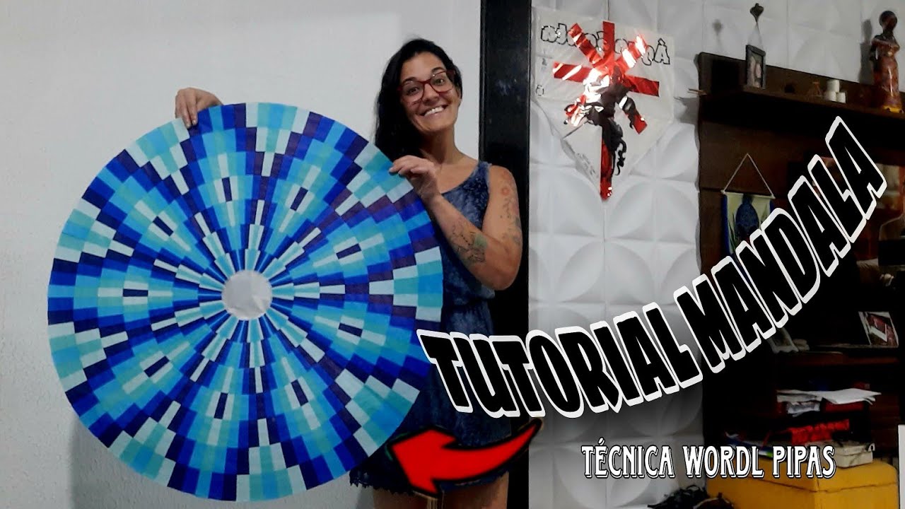 TUTORIAL DA MINHA PRIMEIRA MANDALA, E ÚLTIMA TAMBÉM 🙆‍♀️😂
