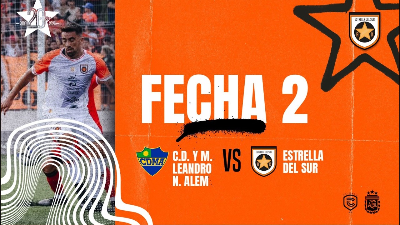 LEANDRO N. ALEM VS ESTRELLA DEL SUR - FECHA 2 - PRIMERA 